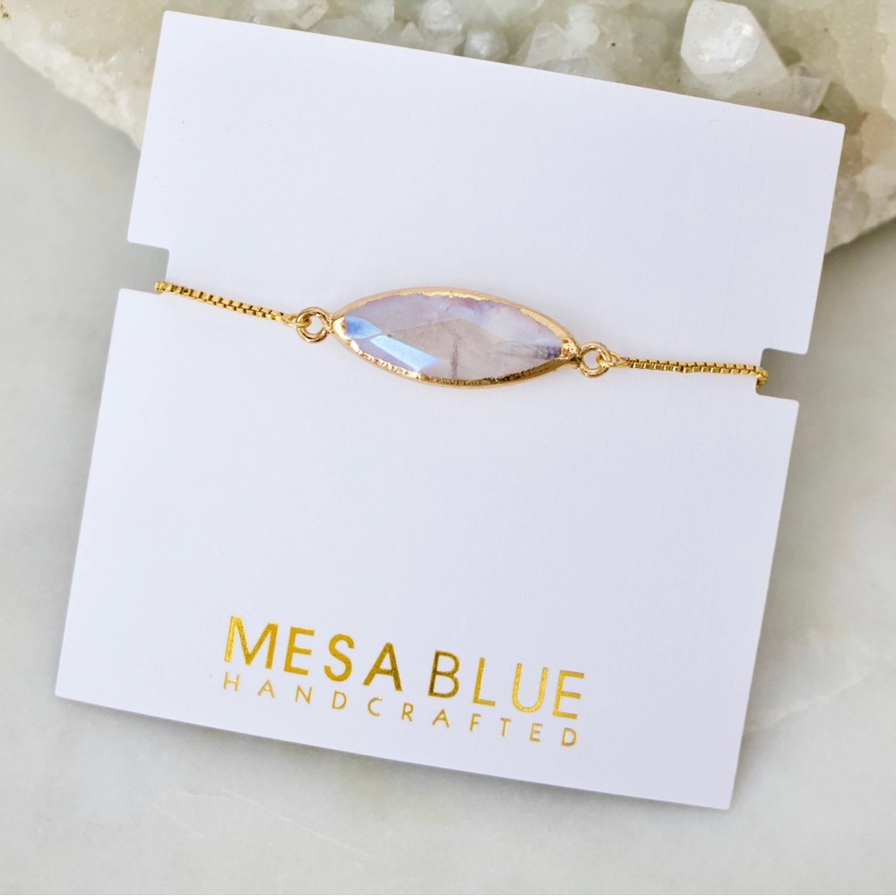 Angel Aura Quartz crystal adjustable bracelet